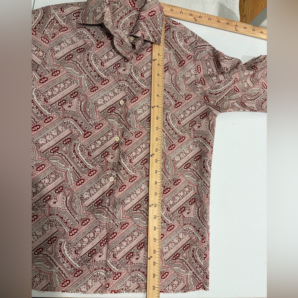 Paisley Long Sleeve Button-Up Blouse - Picture 8 of 8